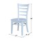 International Concepts Set of 2 Emily Side Chairs, White C08-617P - alternate 6